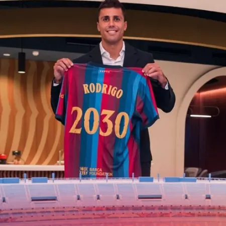 Barcelona fecha contratação de Rodri e reforça elenco com campeão mundial espanhol Barcelona fecha contratação de Rodri e reforça elenco com campeão mundial espanhol